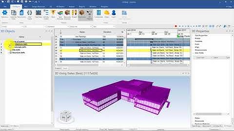 Load Unload 3D Trees | 3.1 | 3D interoperability and Import 3D models | SYNCHRO 4D Scheduling 2019