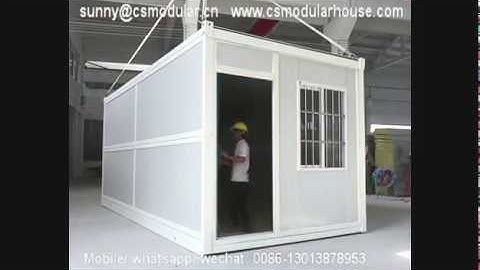 20ft folding container disassemble video (CS MODULAR)