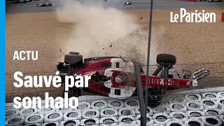Les images de l énorme accident du Chinois Zhou en Formule 1