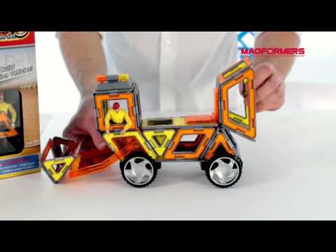 Конструктор Magformers (Магформерс) XL Crusers «Строители», 37 деталей