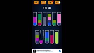 Water Sort Puzzle - Color Liquid Sorting Game Level 444 Solution
