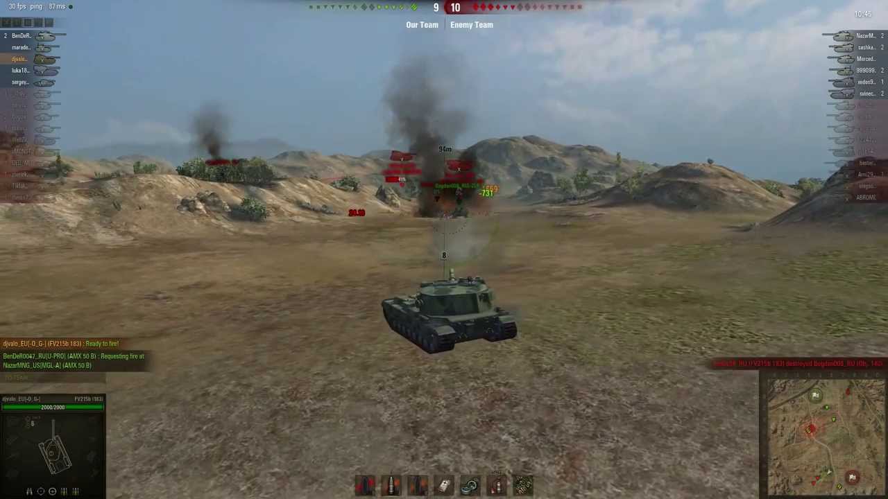 WOT FV215b (183) Public Test of Update 8.11