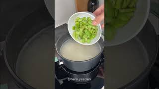 باقالی پلو با ته انداز بال زعفرونی 😋| #آشپزی #food #cooking #غذای_ایرانی