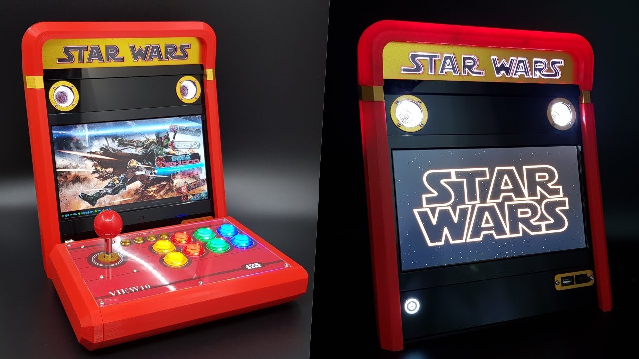Vewlix style Arcade cabinet Starwars theme 3D printed - YouTube