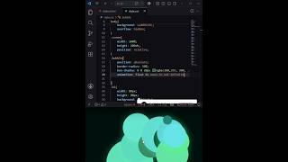 Glowing Floating Bubbles Effect | HTML CSS Animation #coding #html #css