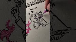 How to draw the character in (fire, insect &amp; water)