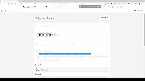 LeetCode-Insertion Sort List