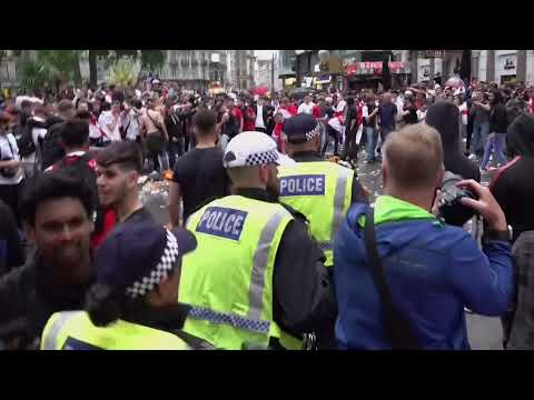 Clashes, arrests in London ahead of Euro 2020 final between England and Italy| Leicester Square