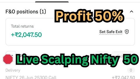 Live option Trading Tamil Nifty 50 quick Scalping 24/06/2025 - Aruvi Talks