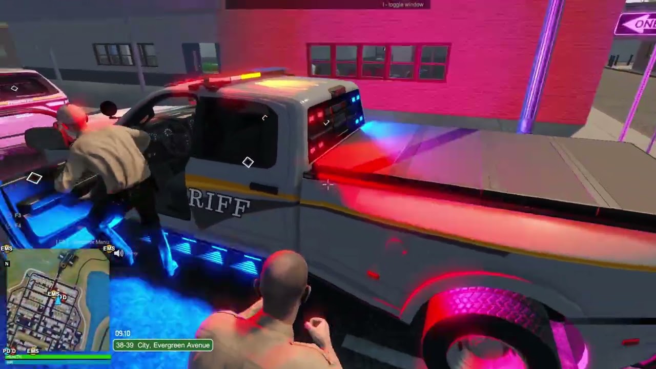 we found a missing person in flashing lights