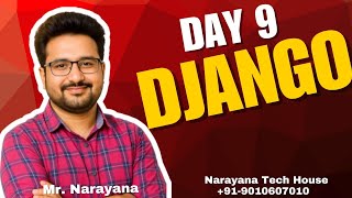 Day9: Django by Mr. Narayana, #pythonprogramming , #fre, #django, #webdevelopment , #fullstack