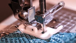 1 pied presseur en métal perlé tissu tissu machine à coudre accessoires ménagers outils de couture