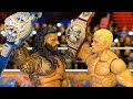 Roman reigns vs cody rhodes  bloodline rules action figure match wsc championship unification