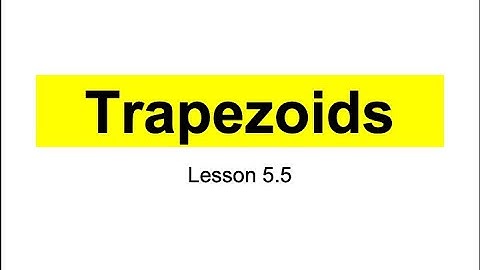 Honors Geometry Lesson 5.5