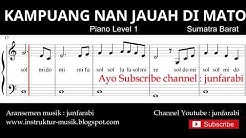 not balok kampuang nan jauh di mato - piano level 1 - lagu daerah sumatra barat / padang - doremi  - Durasi: 2:14. 