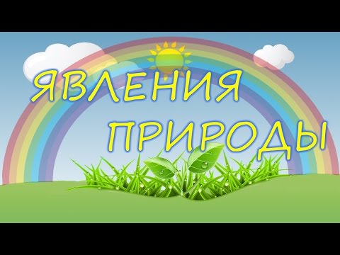 Учим ЯВЛЕНИЯ ПРИРОДЫ/ Развивающий мультфильм для детей