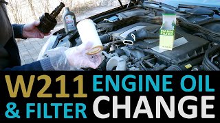engine oil & oil filter change on a mercedes-benz e500/ e550 4matic (w211)