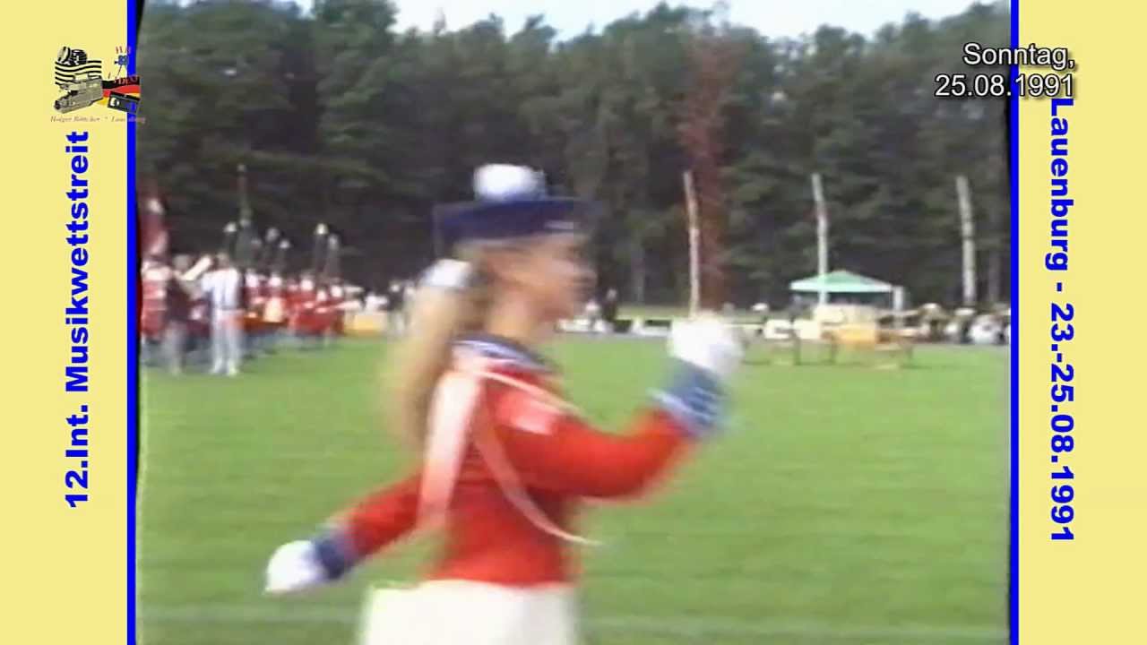 Musikfest Lauenburg 1991 - 05 - Eintreffen auf dem Sportplatz (VHS)