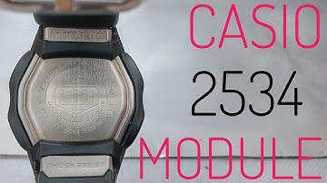 CASIO 2534 MODULE | G-2800 series test screen, watch set-up, functions demonstrations