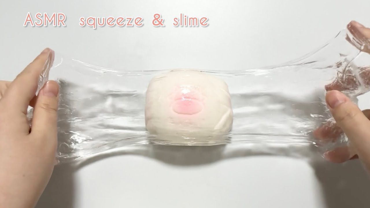 【ASMR】スクイーズとスライムの音🐮🌸【音フェチ】