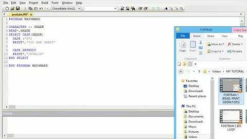 FORTRAN TUTORIAL 7 (SELECT CASE)