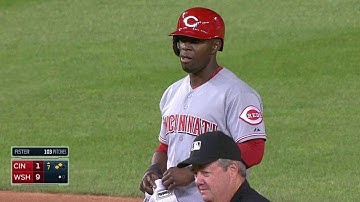 CIN@WSH: Bernadina doubles to right field in 7th