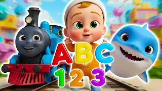ABC, 123, Baby Shark, Wheels on the Bus &amp; More! | Best Kids Nursery Rhymes Compilation | MiniTales