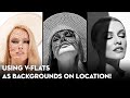 Using V-Flats as Backgrounds on Location