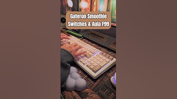 Gateron Smoothie Switch & Aula F99 #keyboardasmr #asmr #typing #keeb #typingasmr #mechanicalkeyboard