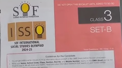 #FavFive | SOF International Social Studies Olympiad Class 3 Set B 2024-25 | #isso | #class4