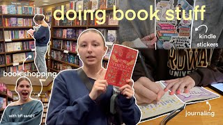 let's do book stuff together 🤍📖 (reading journal, book shopping, and kindle stickers)