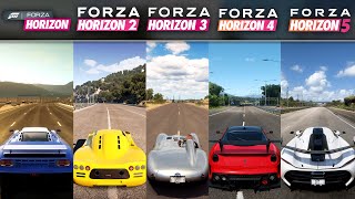 Evolution of FASTEST Car in EVERY Forza Horizon Game (Horizon 1, 2, 3, 4, 5)