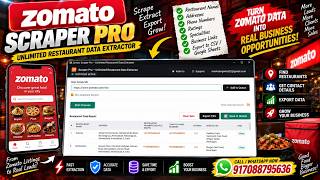 Zomato Data Extractor: Extract Phone Numbers & Contact Data