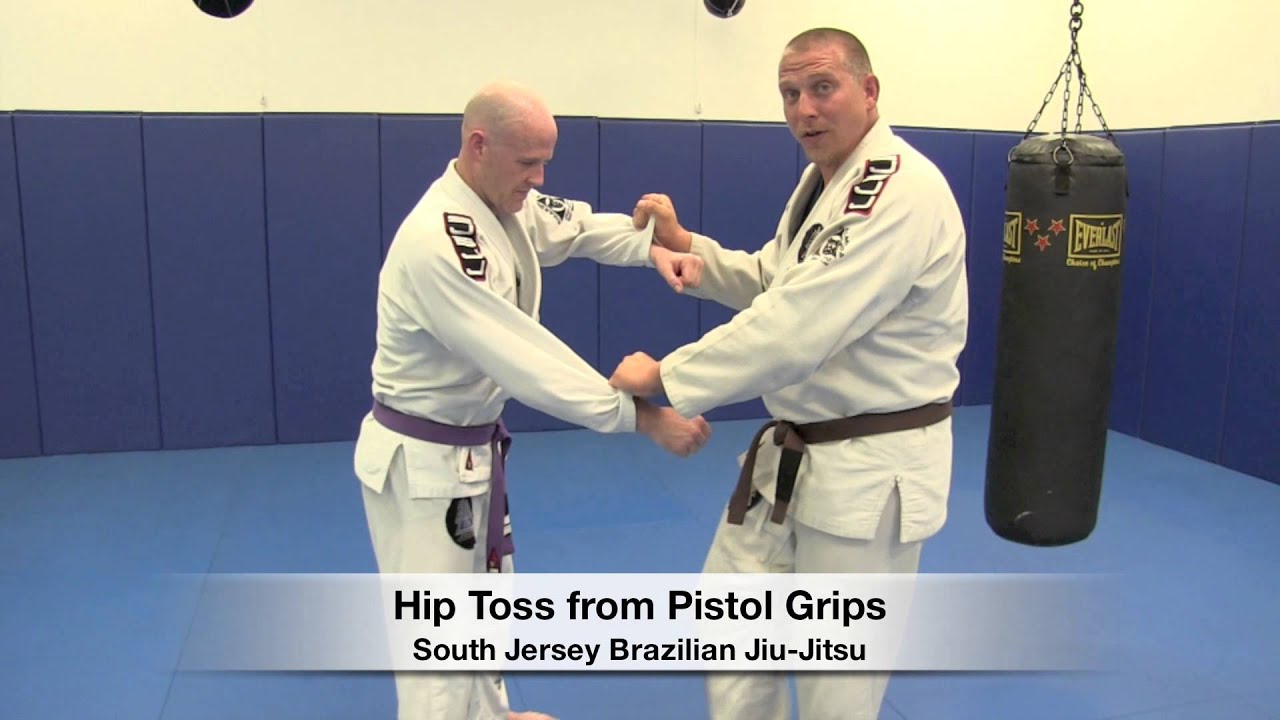 Hip Toss from Pistol Grips Coach Andrew Riddles of SJBJJ Amateur