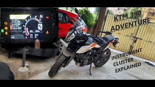 KTM 390 ADVENTURE # INSTRUMENT CLUSTER EXPLAINED