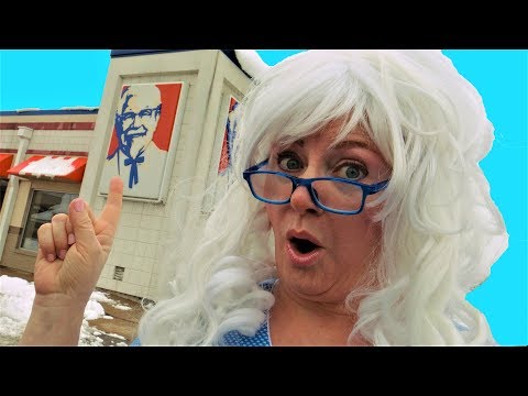 KFC Kentucky Fried Chicken Granny McDonalds Mukbang Challenge Kids Meal
