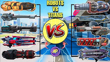 🔥 ROBOT VS TITAN WEAPONS UPDATED COMPARISON! || WAR ROBOTS WR || P1 ||