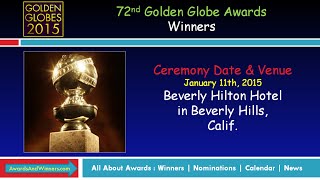 72nd Golden Globe Awards Winners