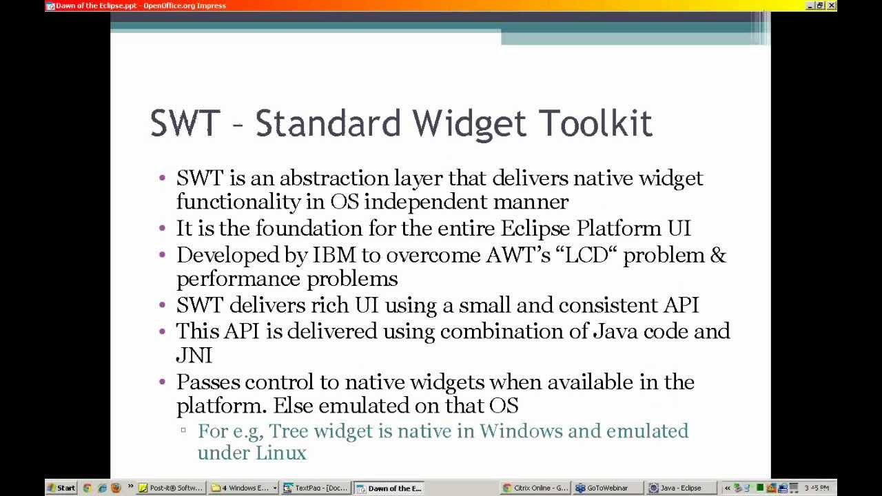 What is a Standard Widget Toolkit? YouTube