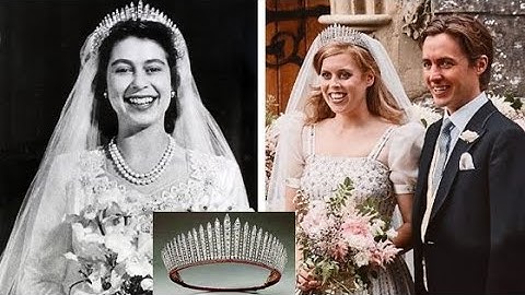 Bí mật chiếc vương miện gần 100 năm trong lễ cưới của công chúa Beatrice