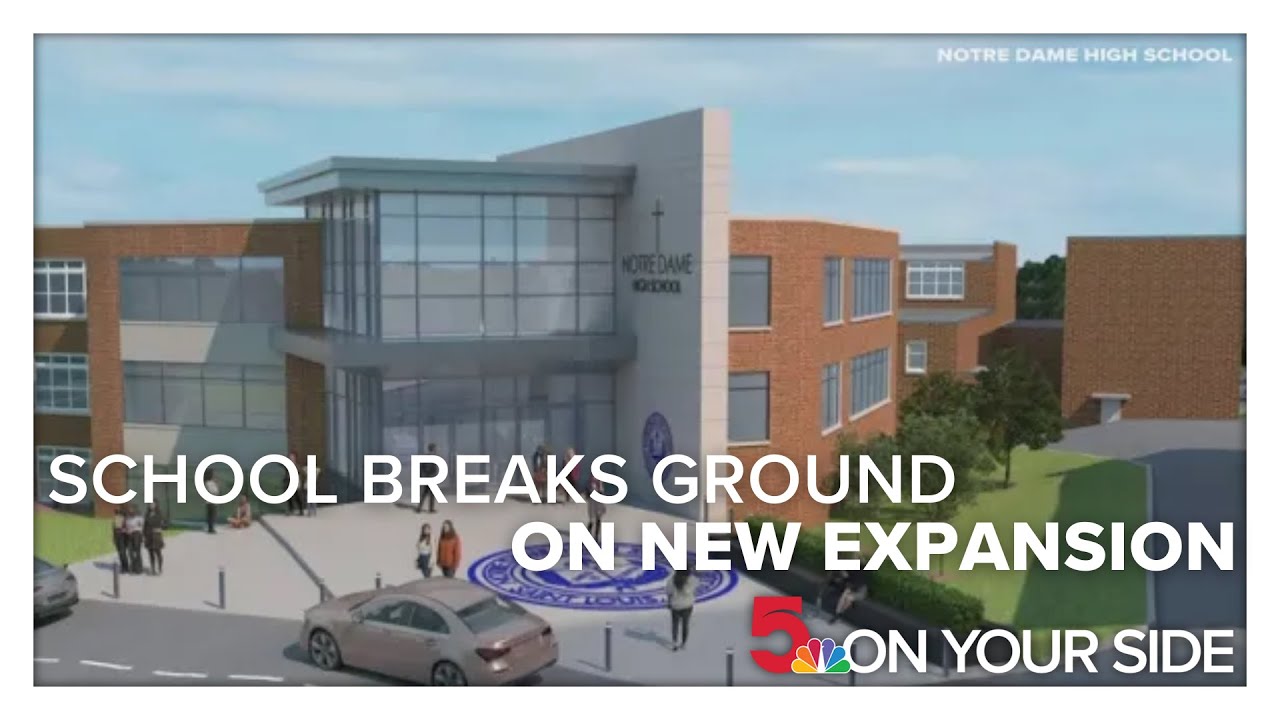 Notre Dame High School breaks ground Tuesday on new expansion - YouTube