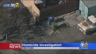Man's Body Found In Trash Can Near View Park