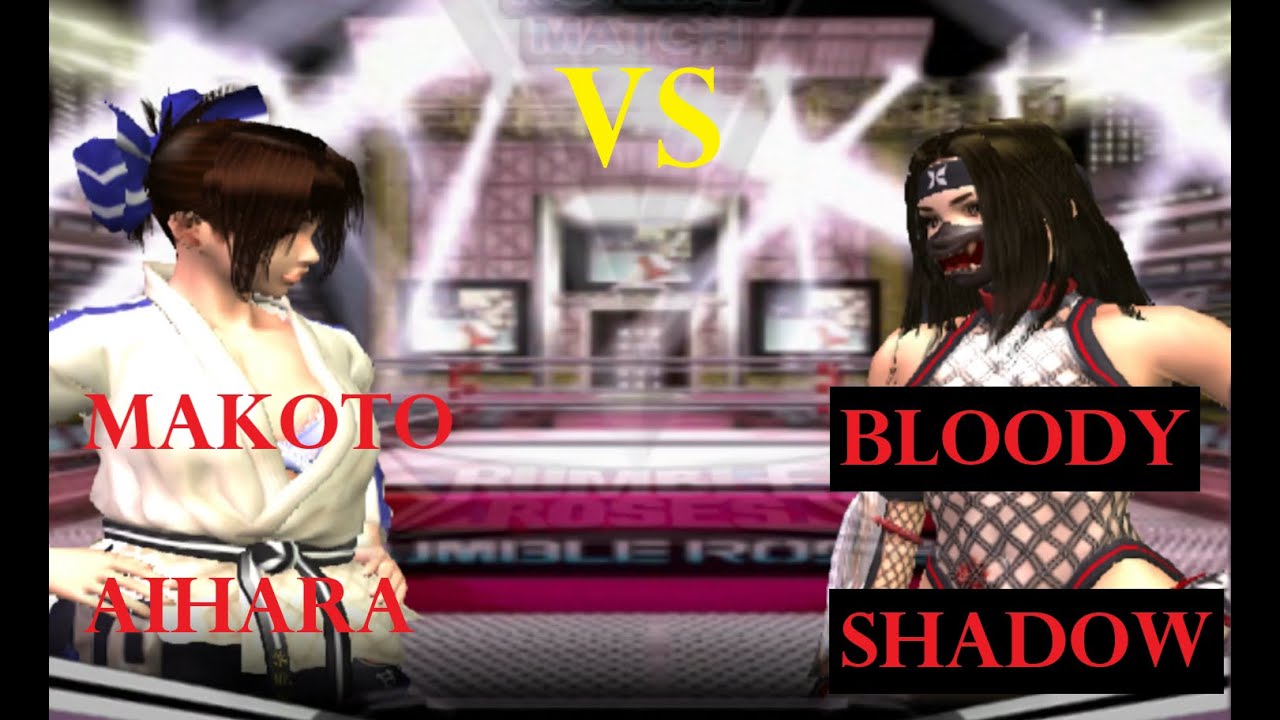 Rumble Roses PS2 (Makoto Aihara vs Bloody Shadow) Normal Match - YouTube