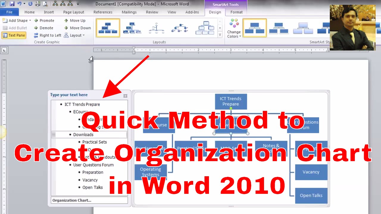 Microsoft Excel 2007 Organizational Chart Template