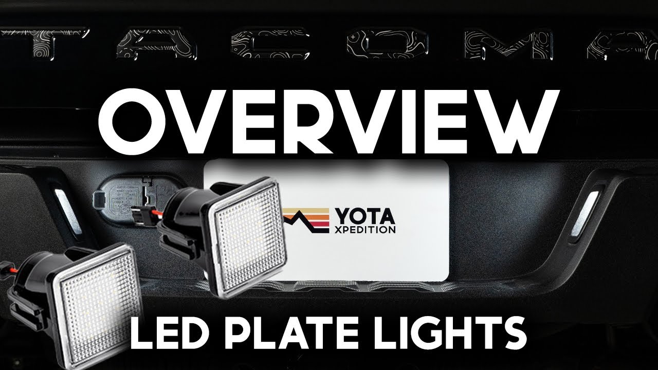 Tacoma LED License Plate Lights Overview, 2016-2023