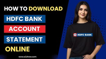 How to Download HDFC Bank Account Statement Online