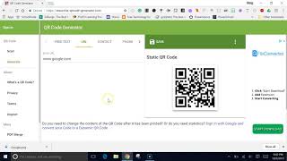 Making URL QR Codes