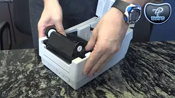 Como colocar fita impressora Argox?