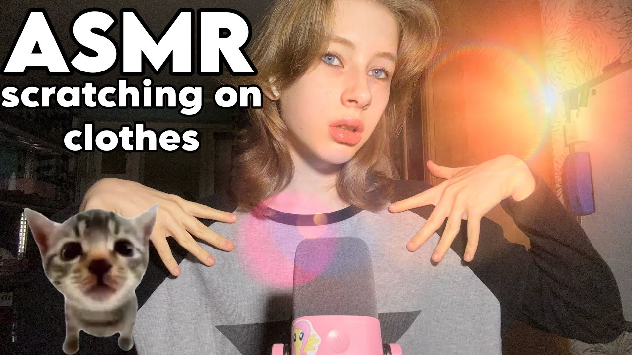 АСМР скретчинг по одежде 👕 // ASMR scratching on clothes 👕