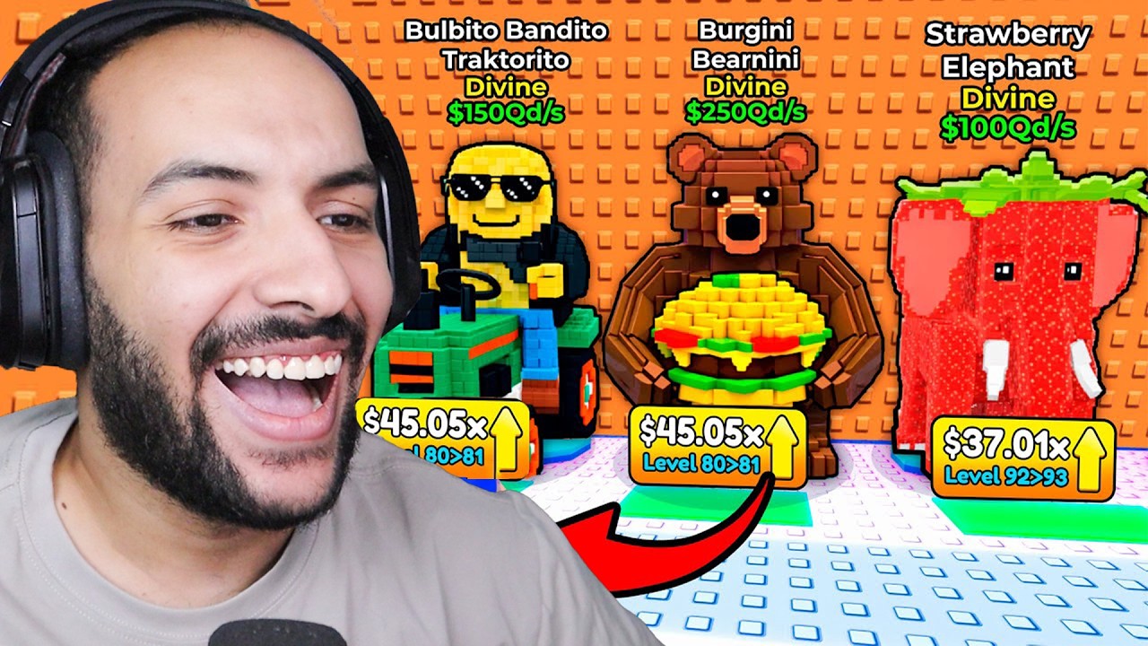 الهروب من التسونامي : حضرت افضل حدث وجالي كائنات نادرة | Escape Tsunami For Brainrots